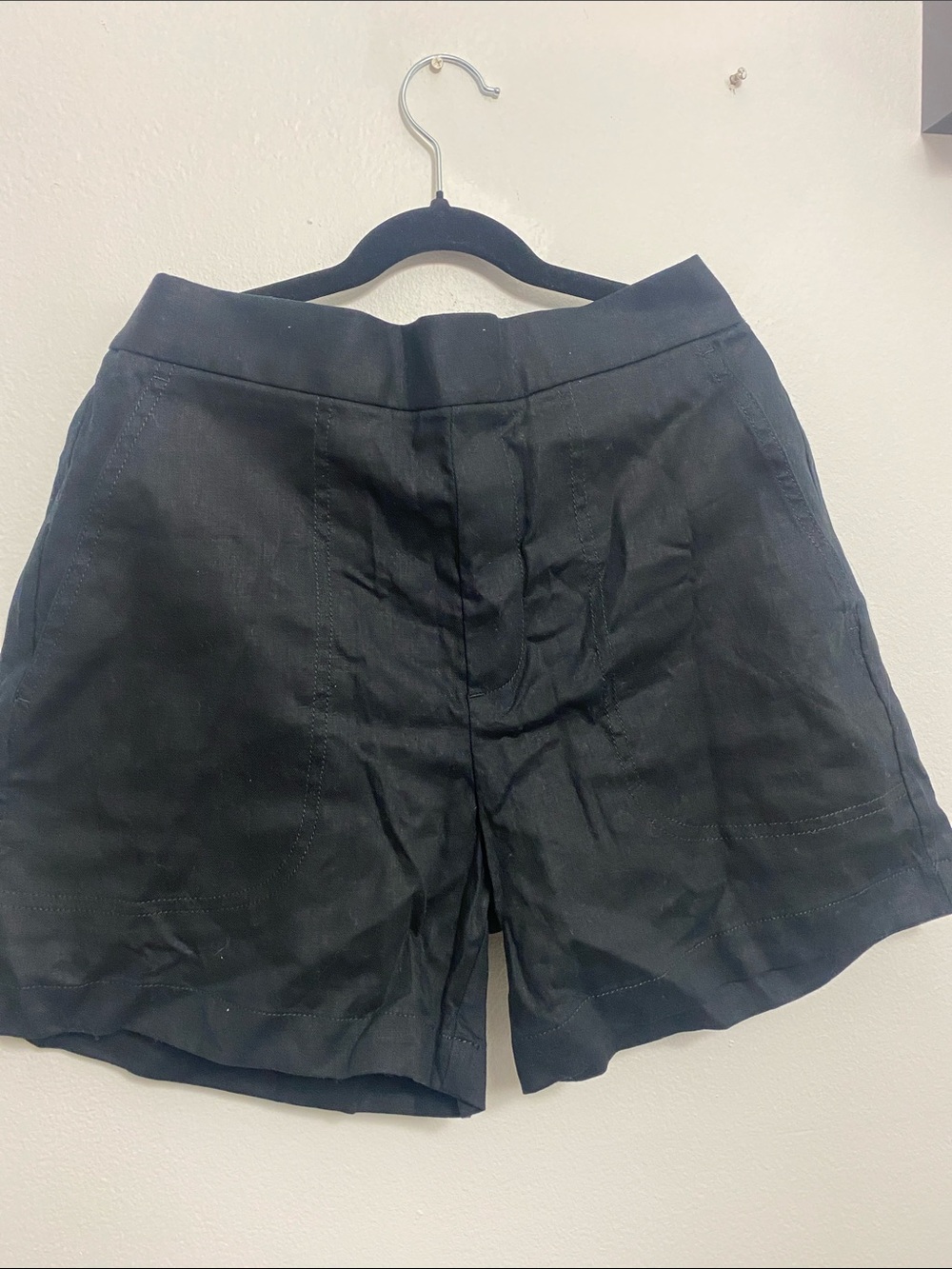 Banana Republic Black Linen- Blend Women’s Shorts